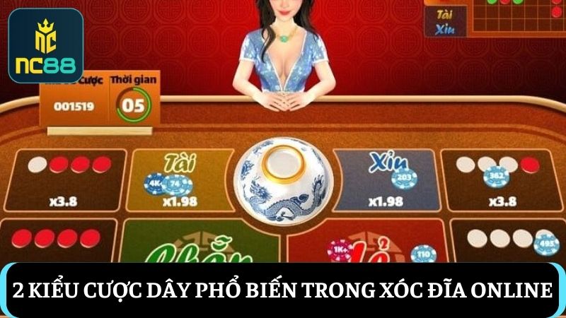 2 Kiểu cược dây Xóc đĩa online
